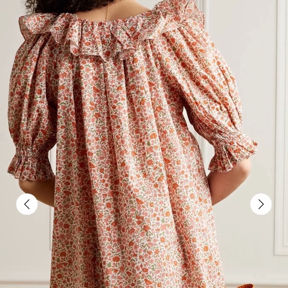 SOLD Doen Chime Ruffled Floral Liberty Fabric Dress Size XS DOEN - Picture 3 of 16